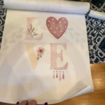 Bohemian Style Rainbow Series Canvas Painting Pink Sun Love Heart Cosy Wall Art Girls Bedroom Trend Decoration Unframed Poster