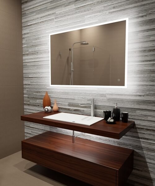 Paris Mirror REF48326000D 48 x 32 in. Reflection LED Mirror