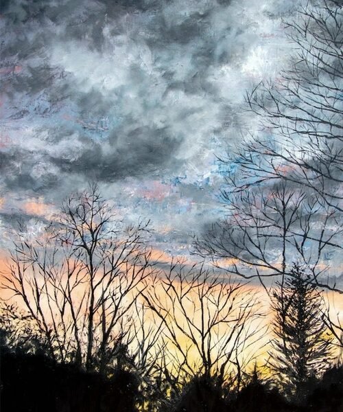 Backyard Sunset : Art Prints
