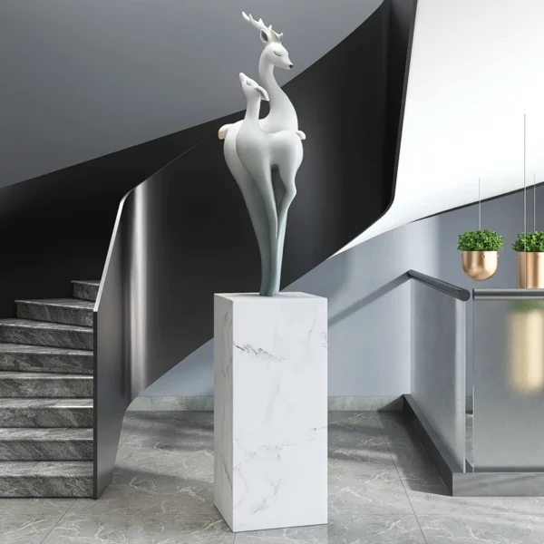 Light luxury atmosphere Fulu handicrafts living room floor ornament home marble sculpture